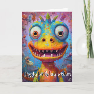 Monster-Chaos...Bob der Bauchlacher Dankeskarte