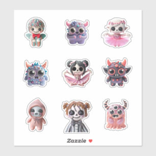 MONSTER CLAY COLORFUL AUFKLEBER