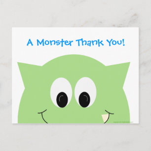 Monster Danke, Postcard Postkarte