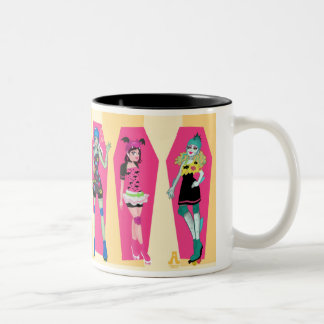 Monster Doll Freitagabend Frights Roller Derby Tas Zweifarbige Tasse