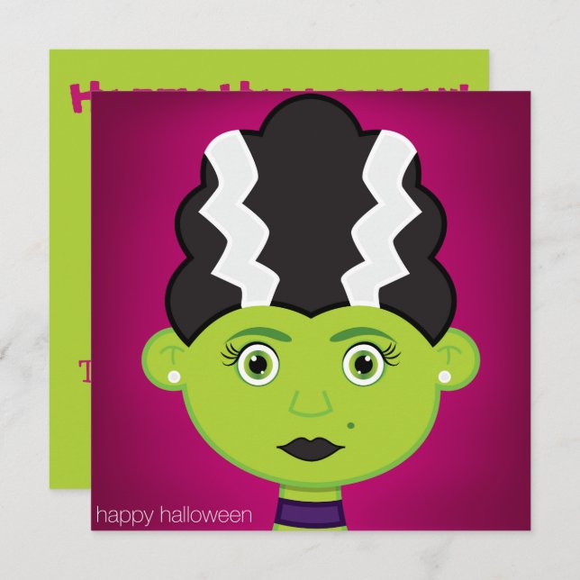 Monster Einladung (Vorne/Hinten)