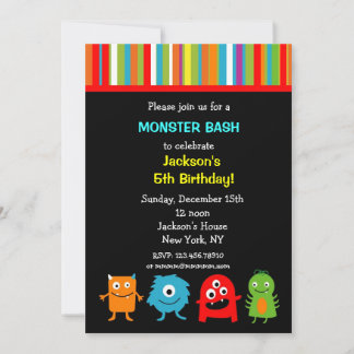 Monster Einladungen zum Geburtstag