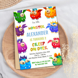 Monster Einladungen zum Geburtstag, Fliegenmonster