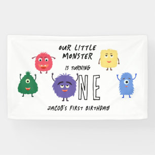 Monster-Erstgeburtstagsfeier Banner