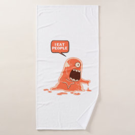 Monster essen Leute Badhandtuch Set