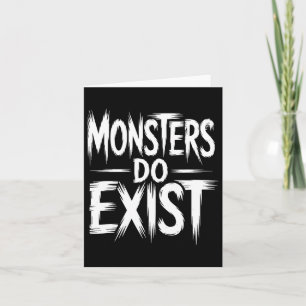 Monster existieren Workout Horror Halloween Karte