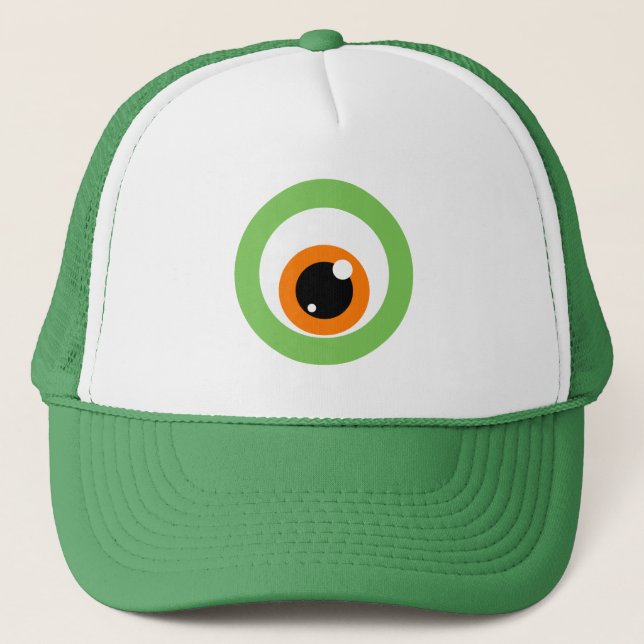 Monster Eye Trucker Hat Truckerkappe (Vorderseite)