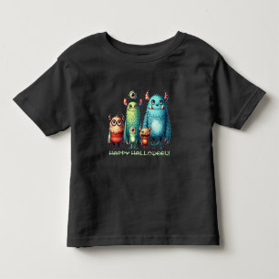 Monster Familie - Glückliches Halloween! Kleinkind T-shirt