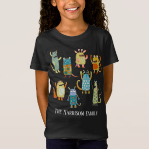 Monster Family Individuelle Name T-Shirt