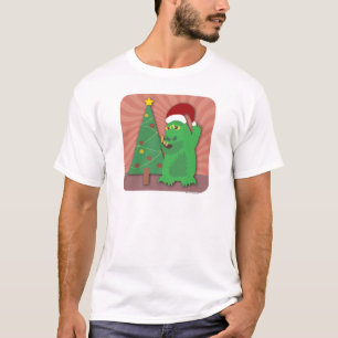 Monster-Feiertags-Spruch lustiger Kreaturen zu Wei T-Shirt