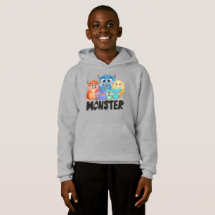 Monster Friends Kids Pullover Hoodie