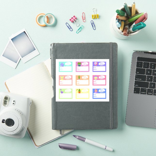 Monster für Schulbücher oder für Kinderhobby Aufkleber (iPad Hülle)