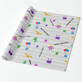 Monster-Geburtstags-Packpapier Geschenkpapier
