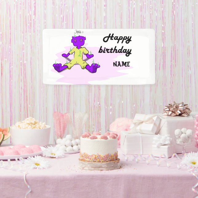 Monster-Geburtstagsbanner Banner (Party)
