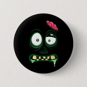 Monster-Gesicht Halloween-Passende Kostüme Zombie Button