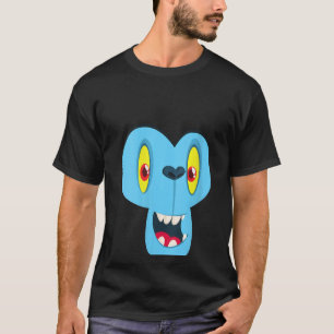 Monster-Gesicht Männer-Frauenkostüm Hallowee T-Shirt