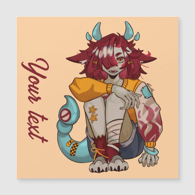 Monster girl magnetkarte (Vorderseite)