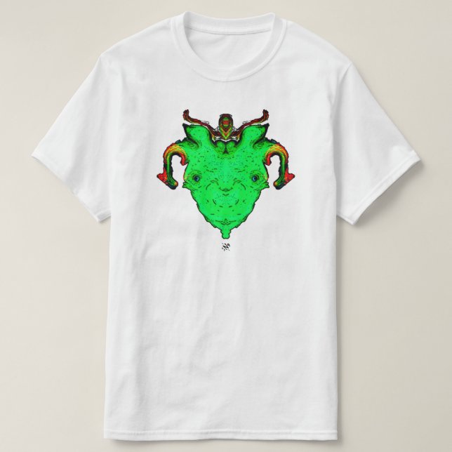 Monster-Gott-Gesicht T-Shirt (Design vorne)