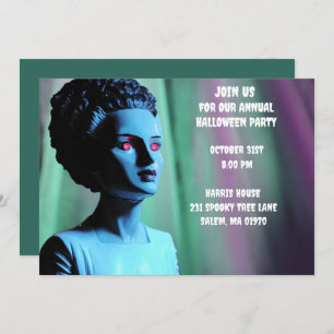 Monster Green und Lila Braut Frankensteins Einladung