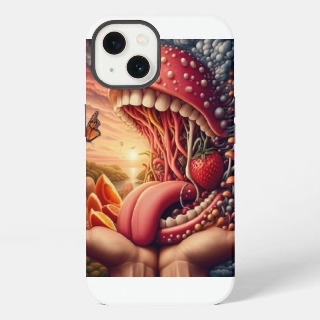 Monster Großmaul  iPhone Hülle (Rückseite)