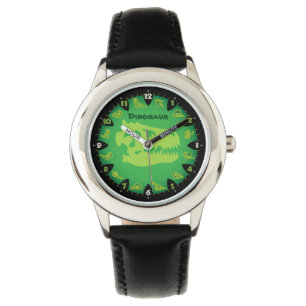 Monster-grüner Dinosaurier-Uhr Armbanduhr