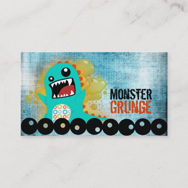 Monster Grunge Visitenkarten Visitenkarte (Vorderseite)