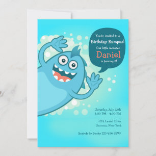 Monster Hallo Einladung