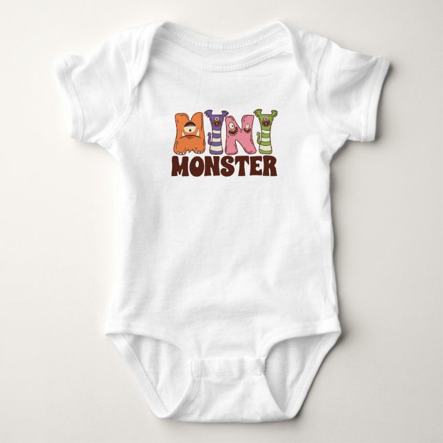 Monster Halloween Baby Strampler (Vorderseite)