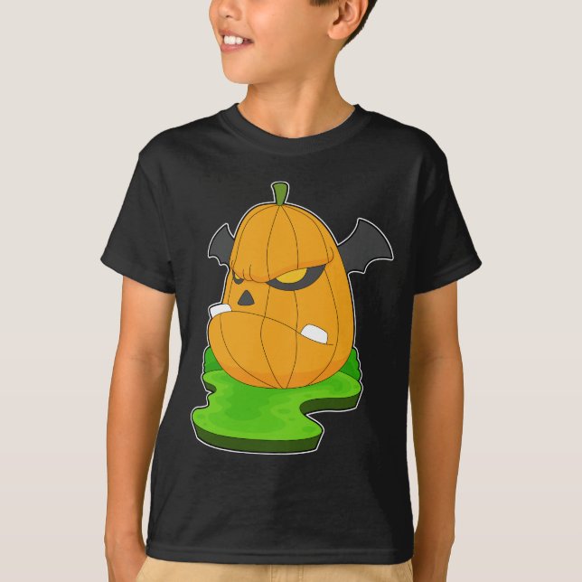 Monster Halloween Pumpkin T-Shirt (Vorderseite)