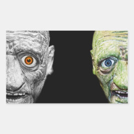 MONSTER HALLOWEEN STICKERS RECTANGLE