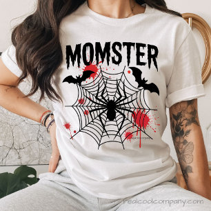 Monster-Halloween-T-Shirt – Spinnennetz & Spinne Tri-Blend Shirt