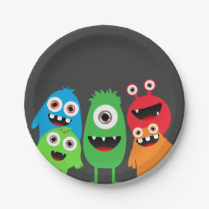 Monster-heftiger Schlag Pappteller