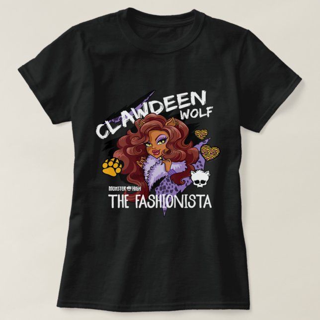 Monster High Clawdeen Wolf The Fashionista T-Shirt (Design vorne)