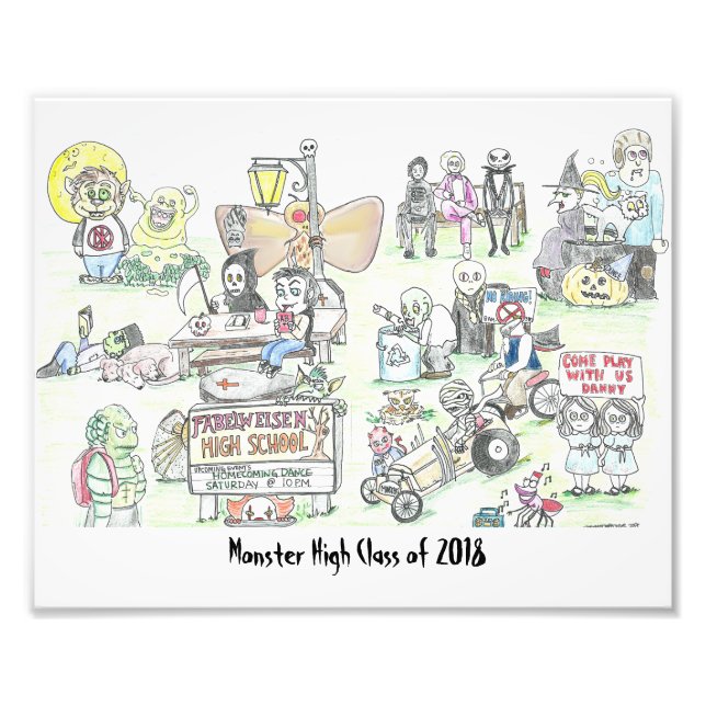 Monster High Fotodruck (Vorne)