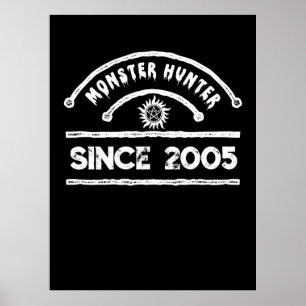 Monster Hunter Sigil erschütterte Typografie Poster