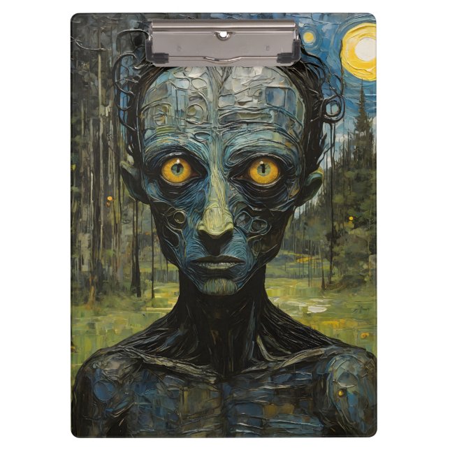 Monster im Wald Klemmbrett (Vorderseite)
