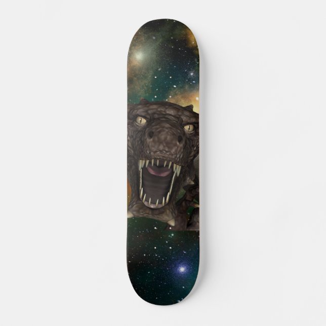 Monster im Weltraum Skateboard (Vorderseite)