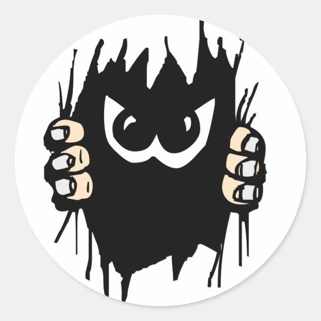 Monster in meinem Aufkleber (Vorderseite)