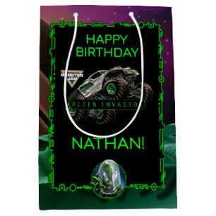 Monster Jam - Alien Invasion Geburtstag Mittlere Geschenktüte