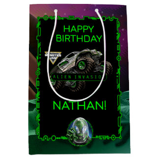 Monster Jam - Alien Invasion Geburtstag Mittlere Geschenktüte