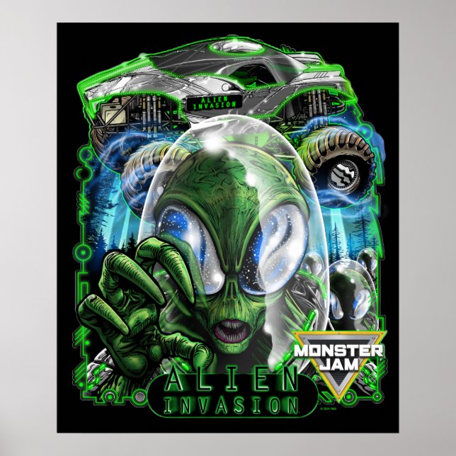 Monster Jam Alien Invasion Poster (Vorne)