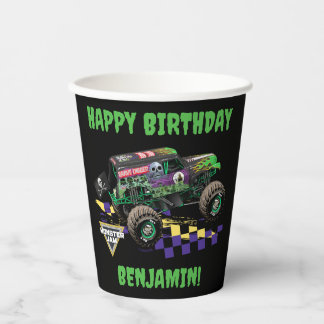 Monster Jam Grave Digger Geburtstag Pappbecher