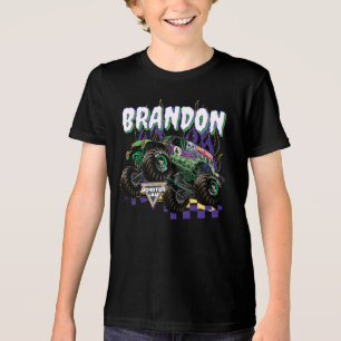 Monster Jam Grave Digger - Personalisiert Tri-Blend Shirt