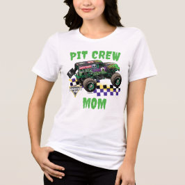Monster Jam Grave Digger Pit-Crew-Mama Tri-Blend Shirt