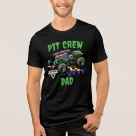 Monster Jam Grave Digger Pit-Crew-Vater Tri-Blend Shirt