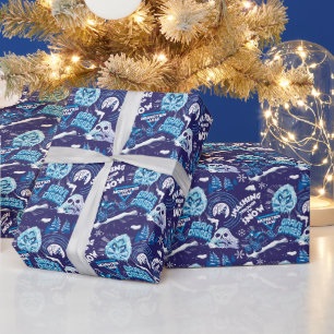 Monster Jam Grave Digger walzt durch den Schnee Geschenkpapier