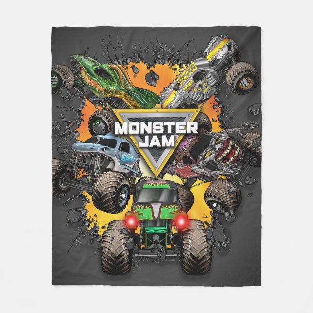 Monster Jam Gruppe Fleecedecke (Vorderseite)