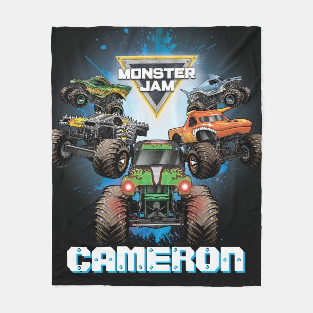 Monster Jam Gruppe - Personalisiert Fleecedecke (Vorderseite)
