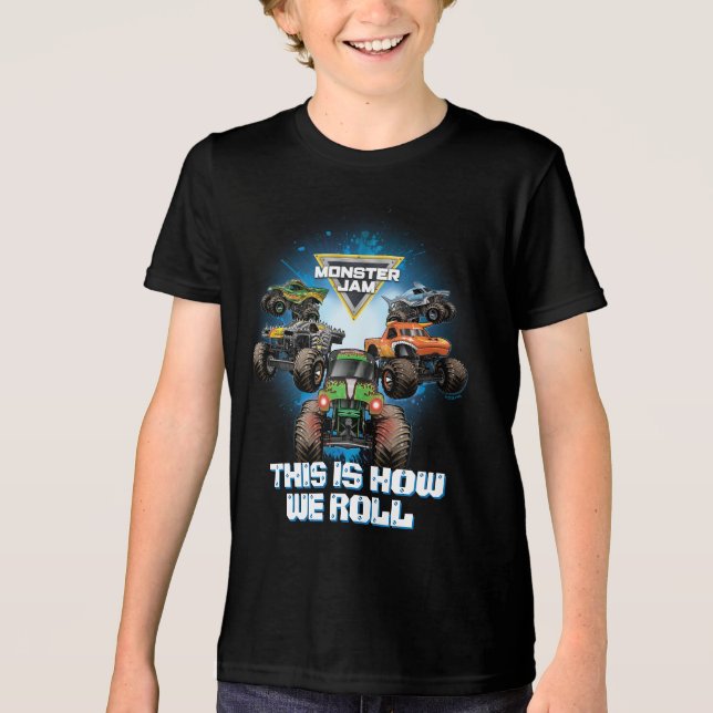 Monster Jam Gruppe - So machen wir das Tri-Blend Shirt (Vorderseite)