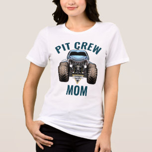 Monster Jam Megalodon Pit Crew Mama Geburtstag Tri-Blend Shirt